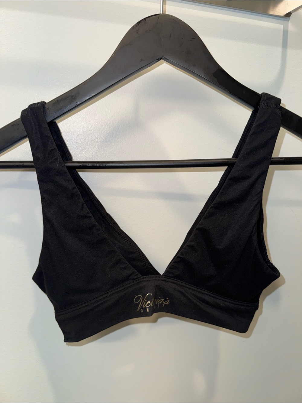 Victoria's Secret Black V-Neck Wireless Bralette